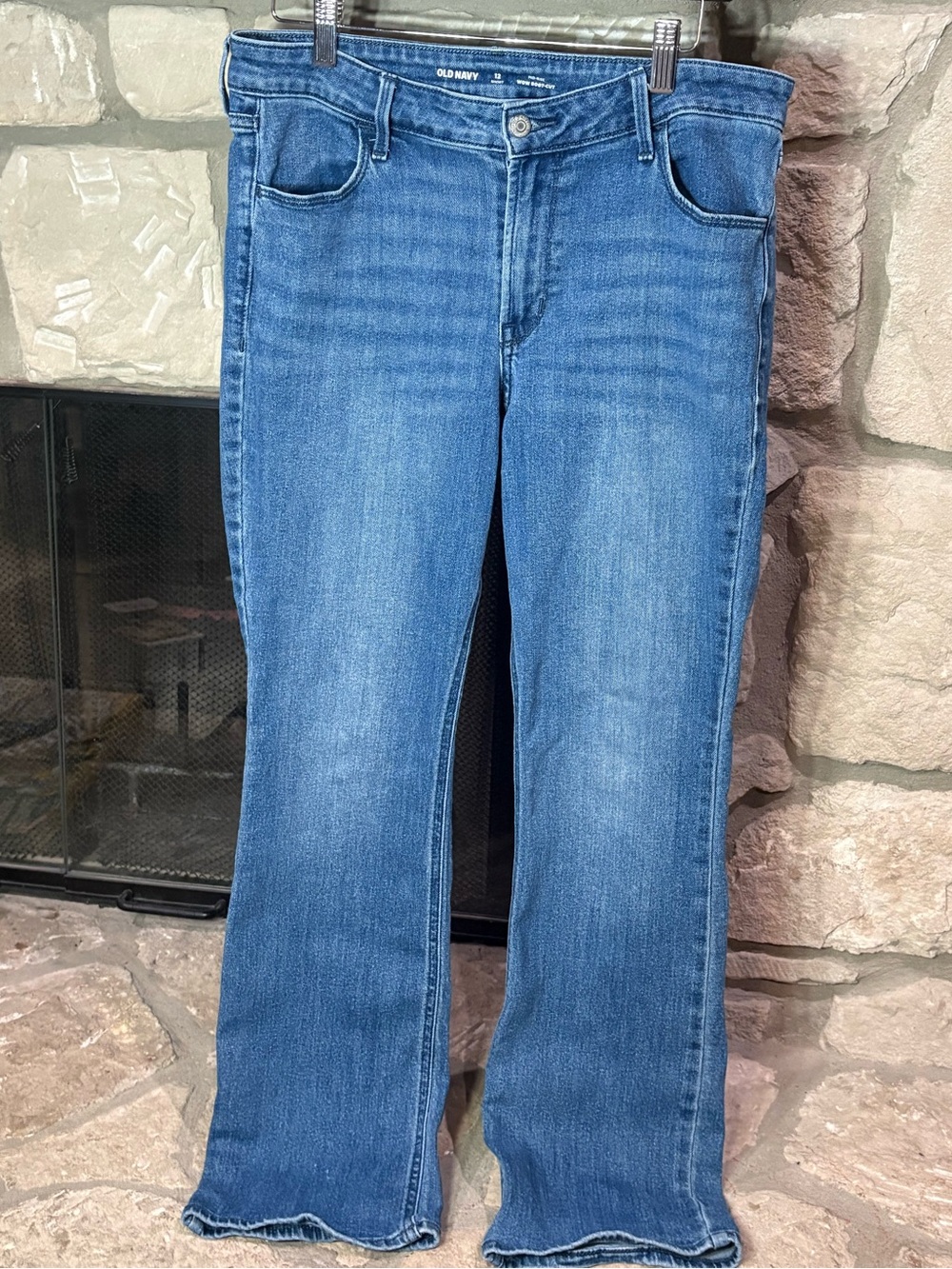 Old Navy Medium Blue Stretch Bootcut Jeans
